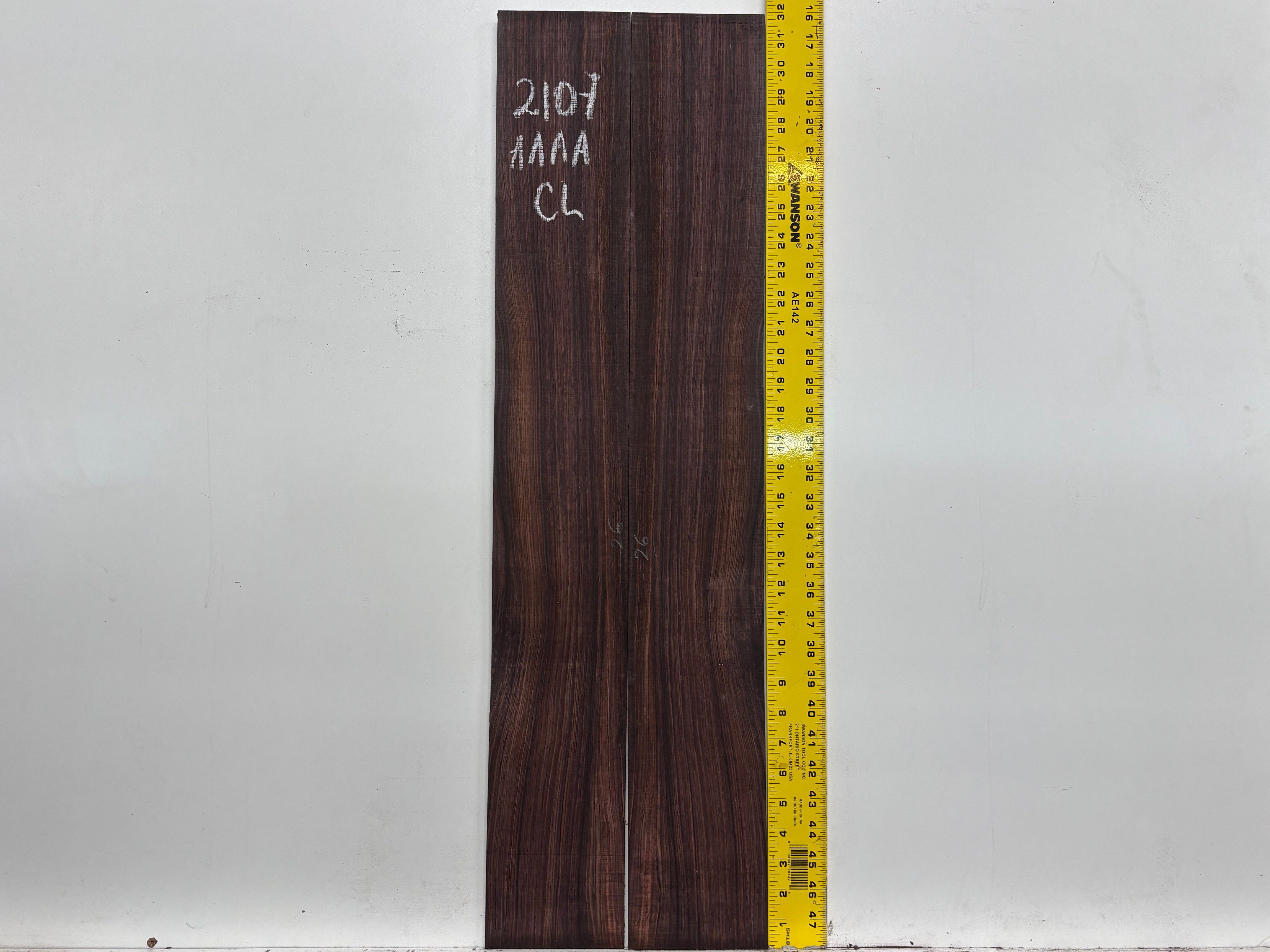 East Indian Rosewood Classical AAAA Grade Guitar Back & Side Set #2107 - Exotic Wood Zone