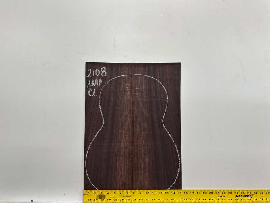East Indian Rosewood Classical AAAA Grade Guitar Back & Side Set #2108 - Exotic Wood Zone