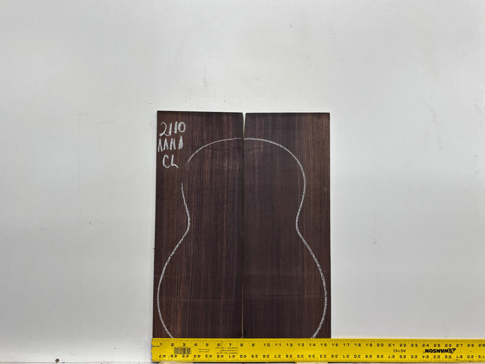 East Indian Rosewood Classical AAAA Grade Guitar Back & Side Set #2110 - Exotic Wood Zone