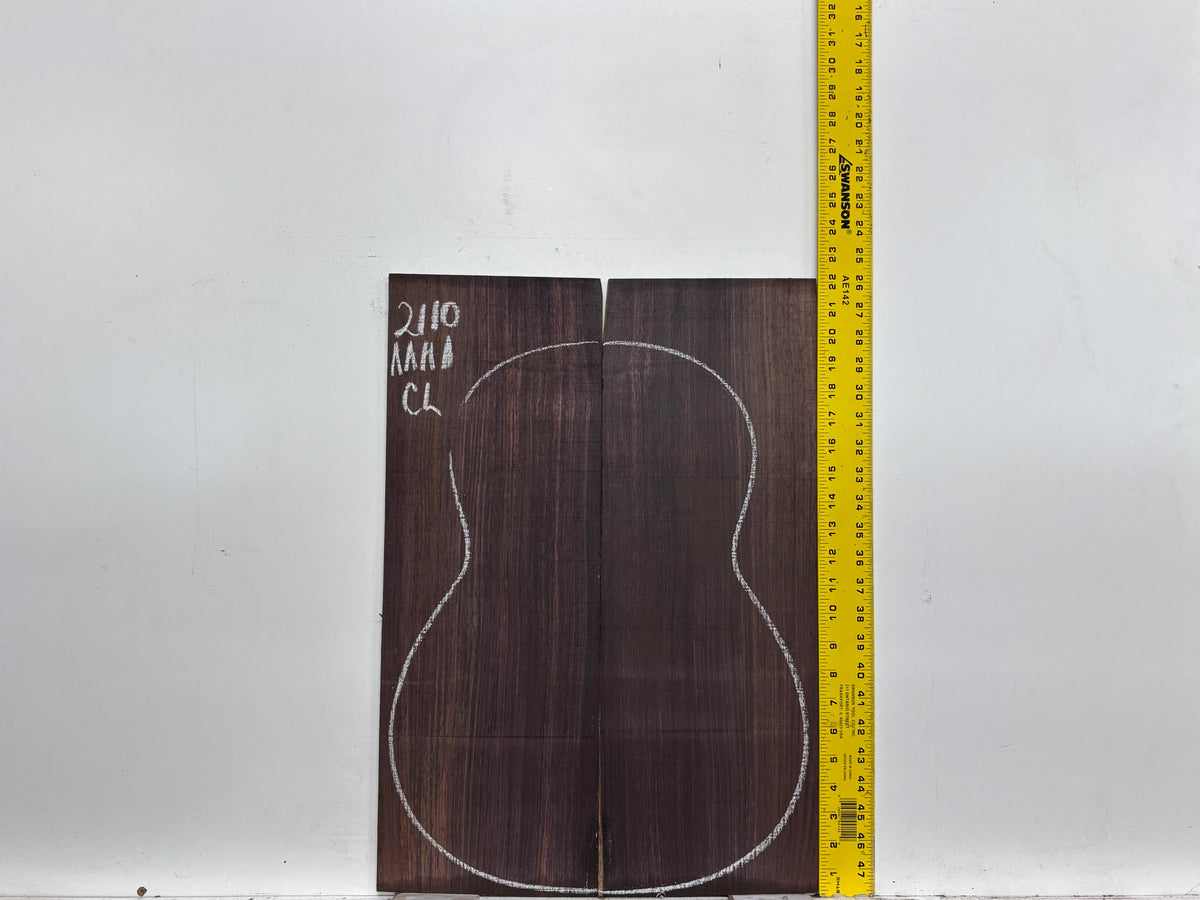 East Indian Rosewood Classical AAAA Grade Guitar Back & Side Set #2110 - Exotic Wood Zone