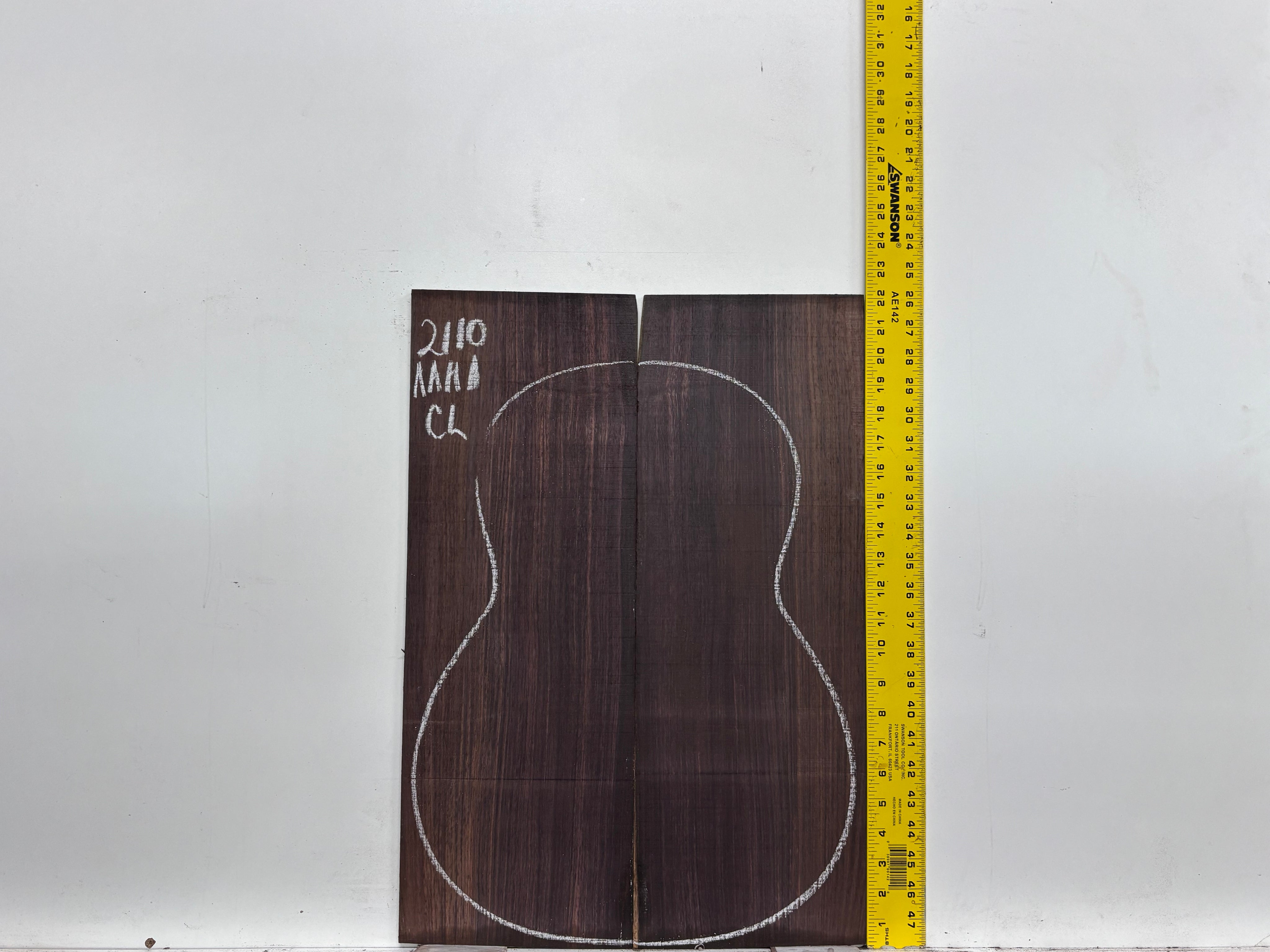 East Indian Rosewood Classical AAAA Grade Guitar Back & Side Set #2110 - Exotic Wood Zone