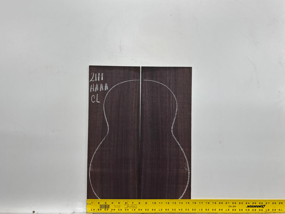 East Indian Rosewood Classical AAAA Grade Guitar Back & Side Set #2111 - Exotic Wood Zone