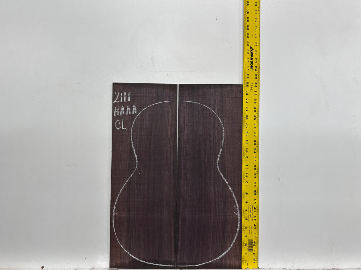 East Indian Rosewood Classical AAAA Grade Guitar Back & Side Set #2111 - Exotic Wood Zone