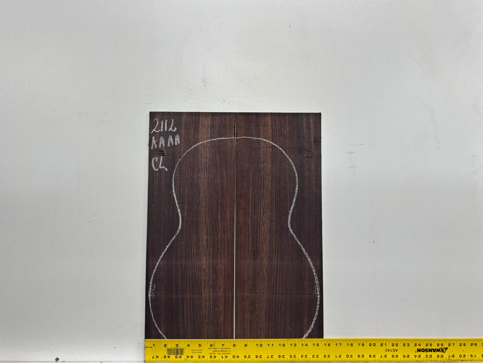 East Indian Rosewood Classical AAAA Grade Guitar Back & Side Set #2112 - Exotic Wood Zone
