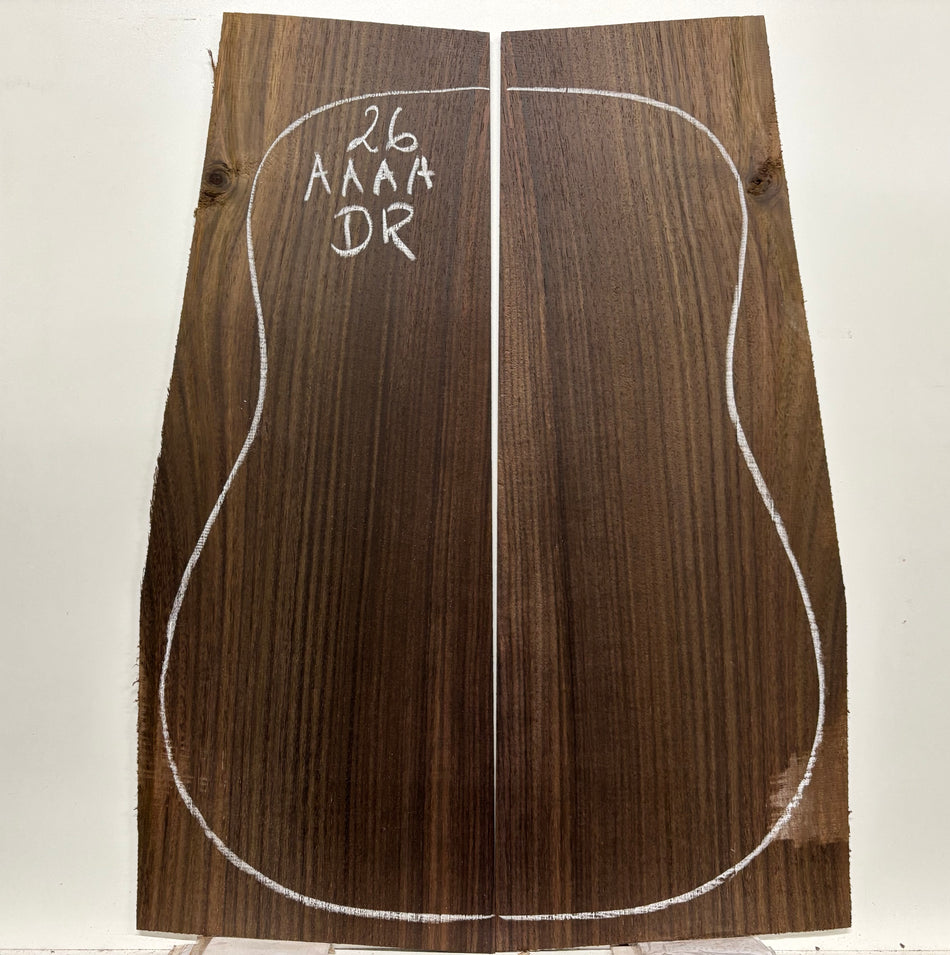 East Indian Rosewood Dreadnought AAAA Grade Guitar Back Set #26
