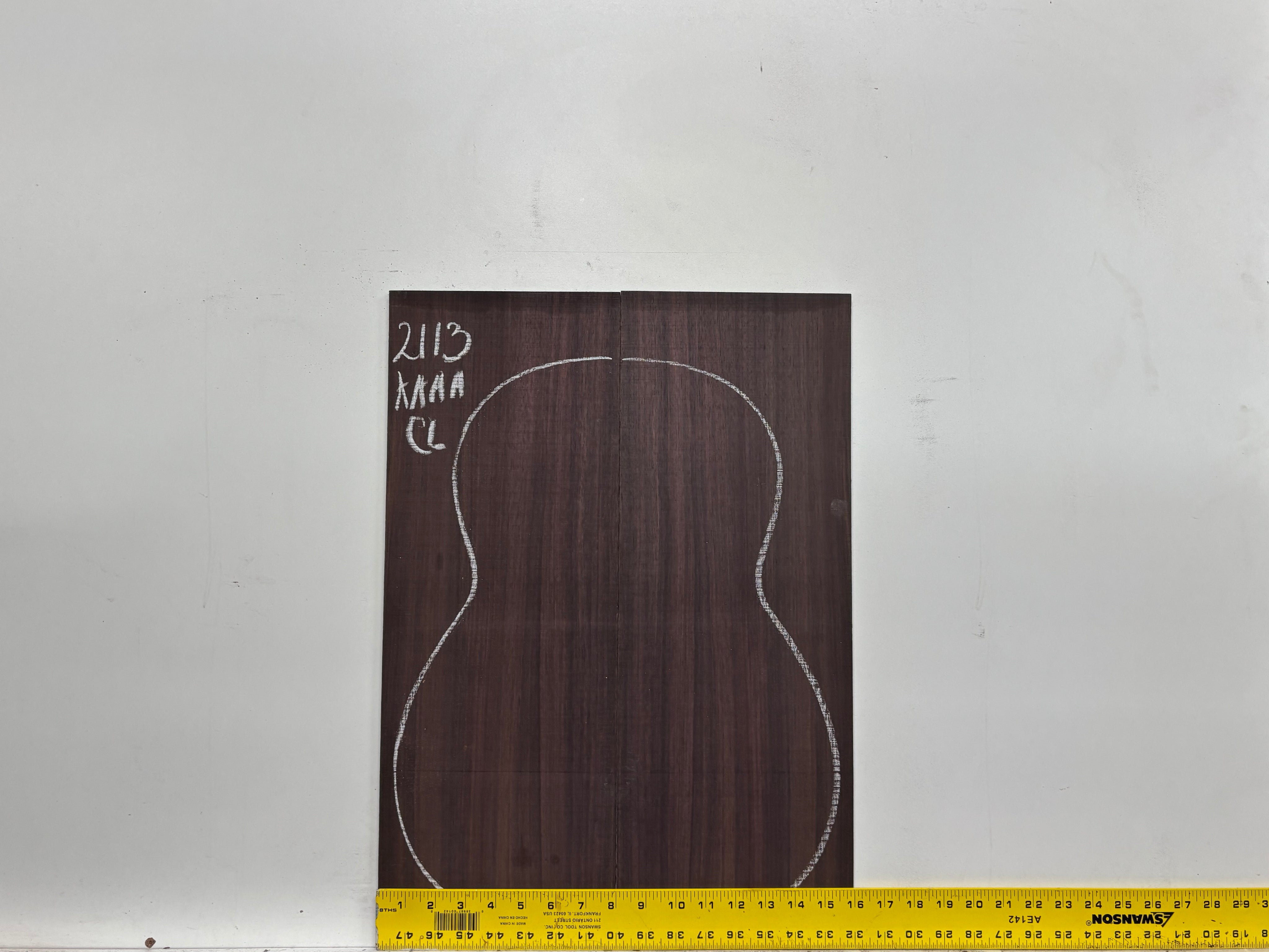 East Indian Rosewood Classical AAAA Grade Guitar Back & Side Set #2113 - Exotic Wood Zone