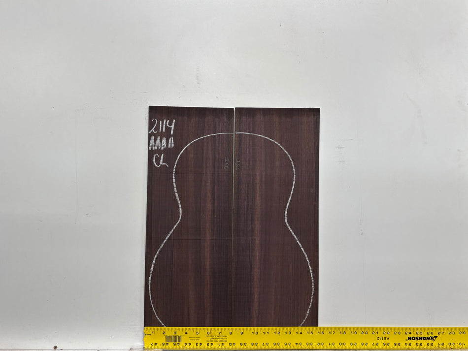 East Indian Rosewood Classical AAAA Grade Guitar Back & Side Set #2114 - Exotic Wood Zone