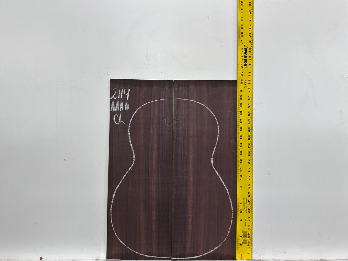 East Indian Rosewood Classical AAAA Grade Guitar Back & Side Set #2114 - Exotic Wood Zone