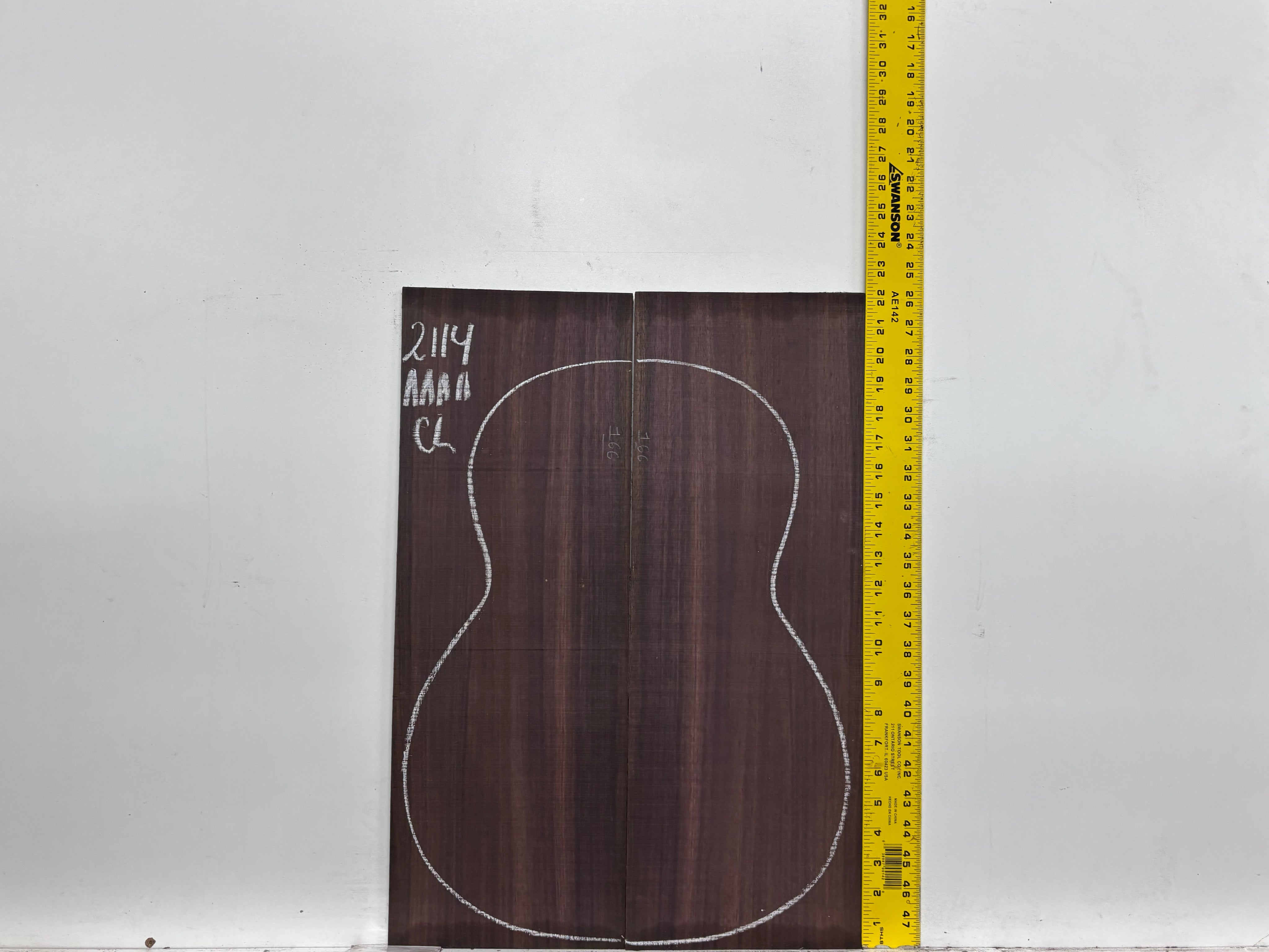 East Indian Rosewood Classical AAAA Grade Guitar Back & Side Set #2114 - Exotic Wood Zone