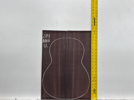East Indian Rosewood Classical AAAA Grade Guitar Back & Side Set #2114 - Exotic Wood Zone