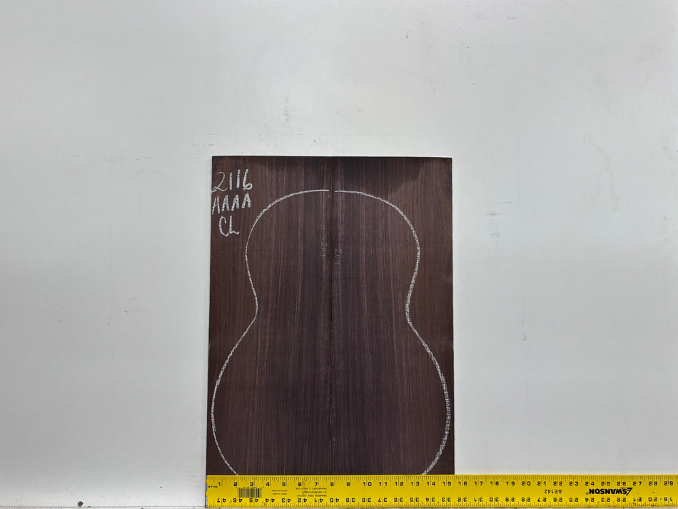 East Indian Rosewood Classical AAAA Grade Guitar Back & Side Set #2116 - Exotic Wood Zone