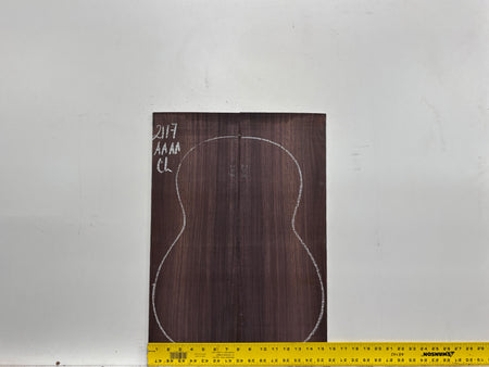 East Indian Rosewood Classical AAAA Grade Guitar Back & Side Set #2117 - Exotic Wood Zone
