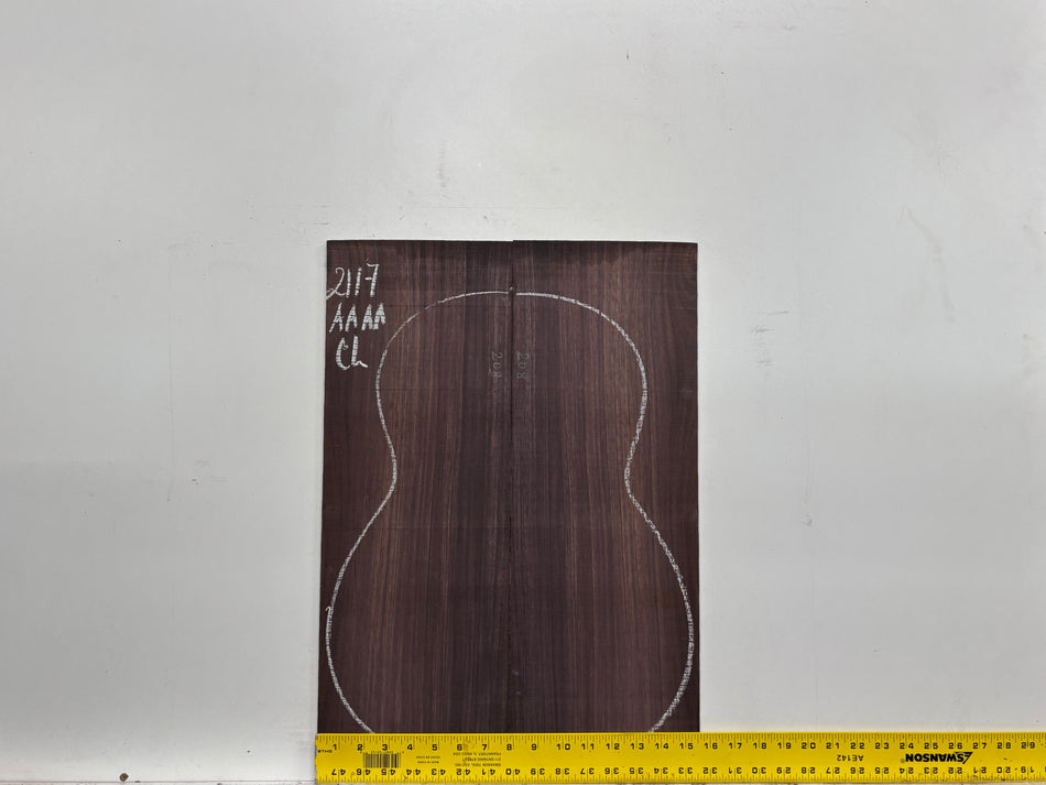 East Indian Rosewood Classical AAAA Grade Guitar Back & Side Set #2117 - Exotic Wood Zone