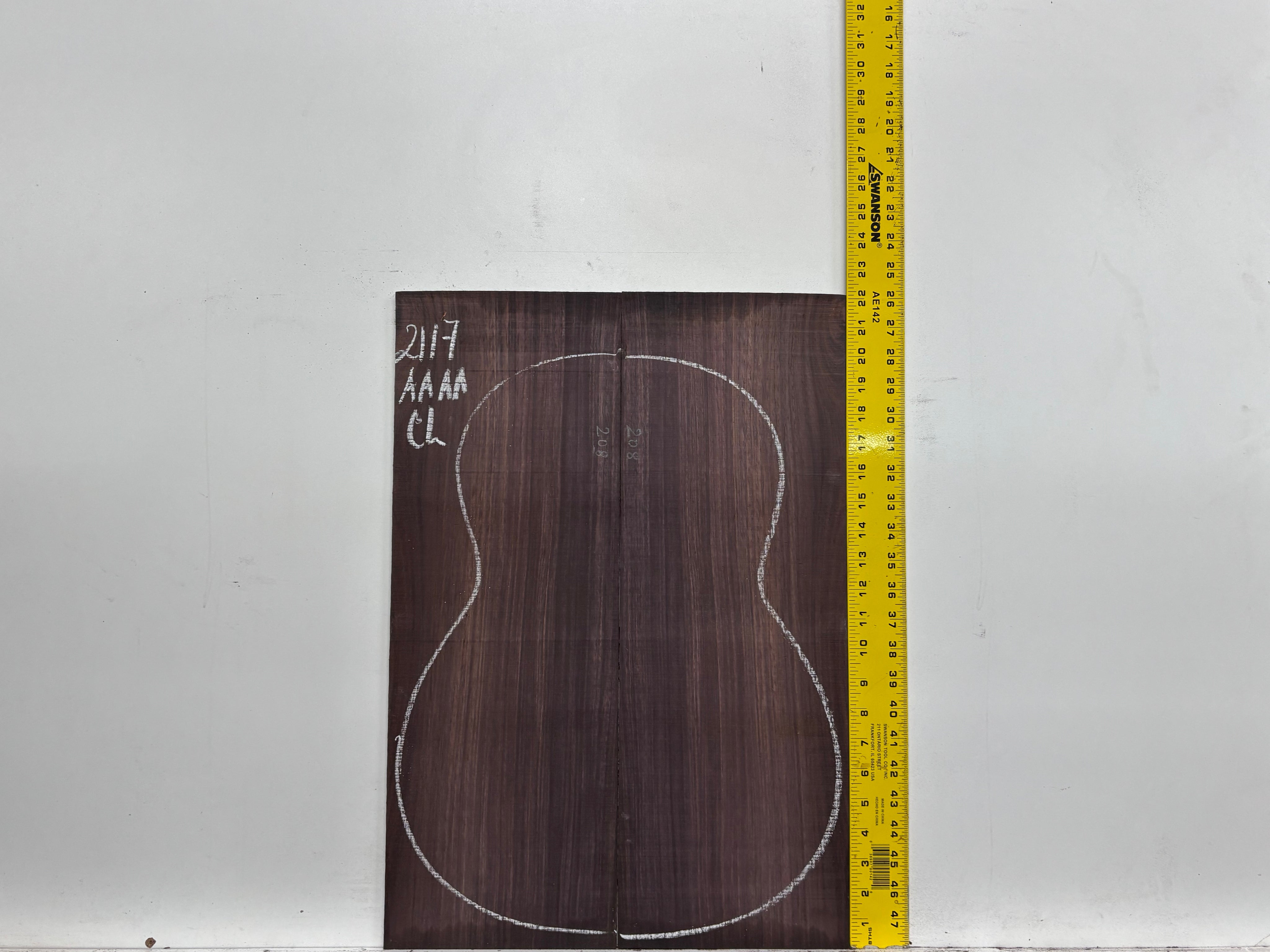 East Indian Rosewood Classical AAAA Grade Guitar Back & Side Set #2117 - Exotic Wood Zone
