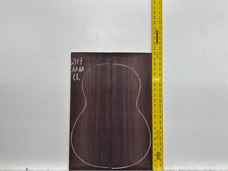 East Indian Rosewood Classical AAAA Grade Guitar Back & Side Set #2117 - Exotic Wood Zone