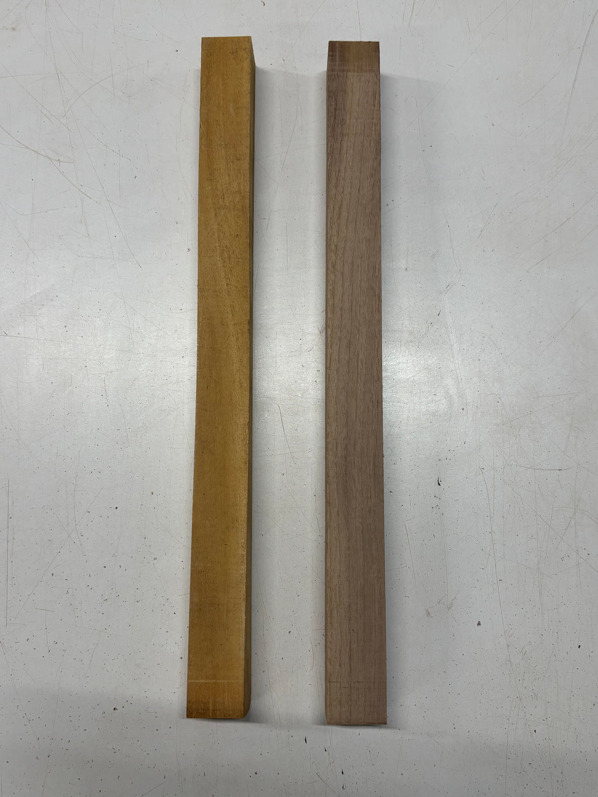 2 Pack, 2 Species Walnut + Osage Orange Turning Wood Blanks 18-3/4"x1-1/2"x1-1/2"#7804 - Exotic Wood Zone