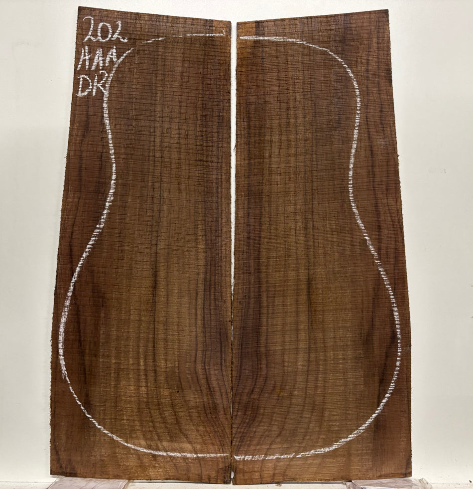 East Indian Rosewood Dreadnought Guitar Back Set – AAA Grade #202