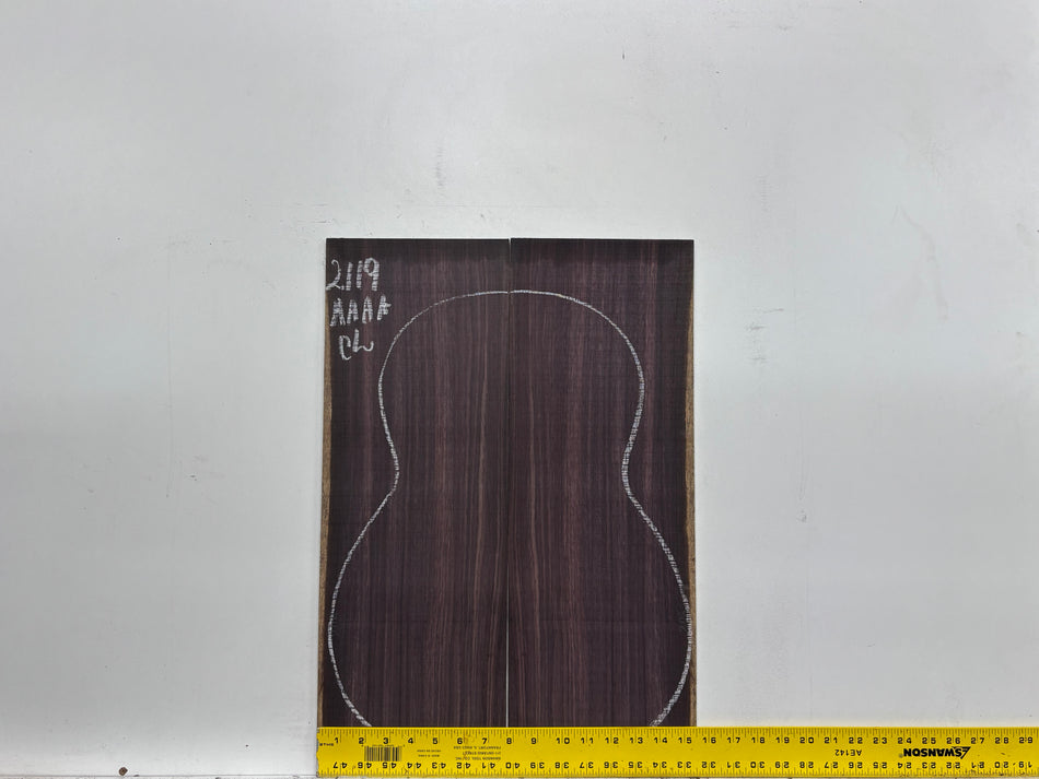 East Indian Rosewood Classical AAAA Grade Guitar Back & Side Set #2119 - Exotic Wood Zone