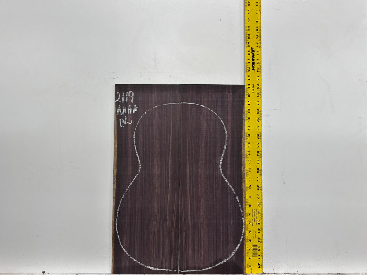 East Indian Rosewood Classical AAAA Grade Guitar Back & Side Set #2119 - Exotic Wood Zone