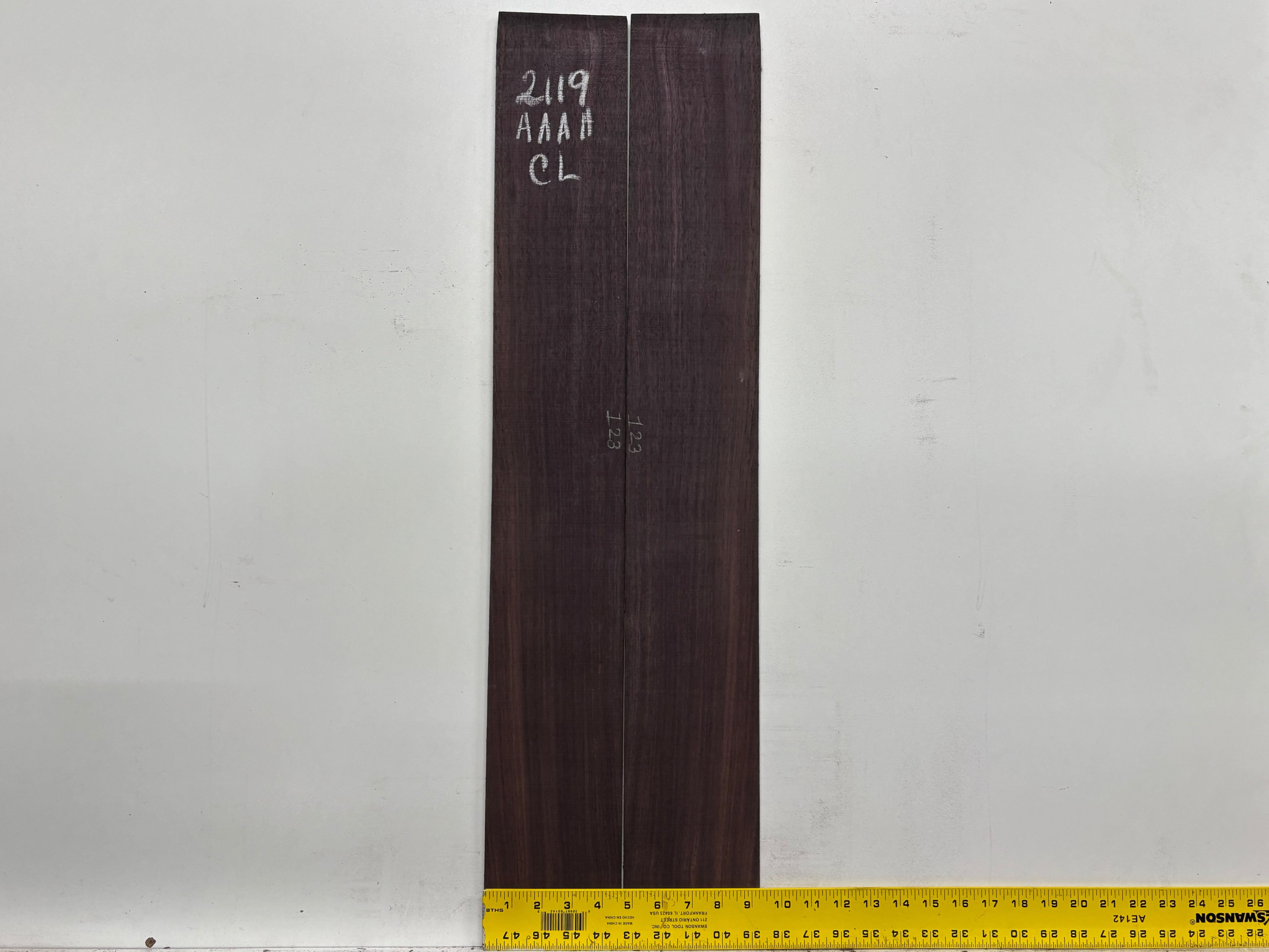 East Indian Rosewood Classical AAAA Grade Guitar Back & Side Set #2119 - Exotic Wood Zone