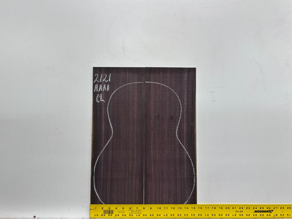 East Indian Rosewood Classical AAAA Grade Guitar Back & Side Set #2121 - Exotic Wood Zone