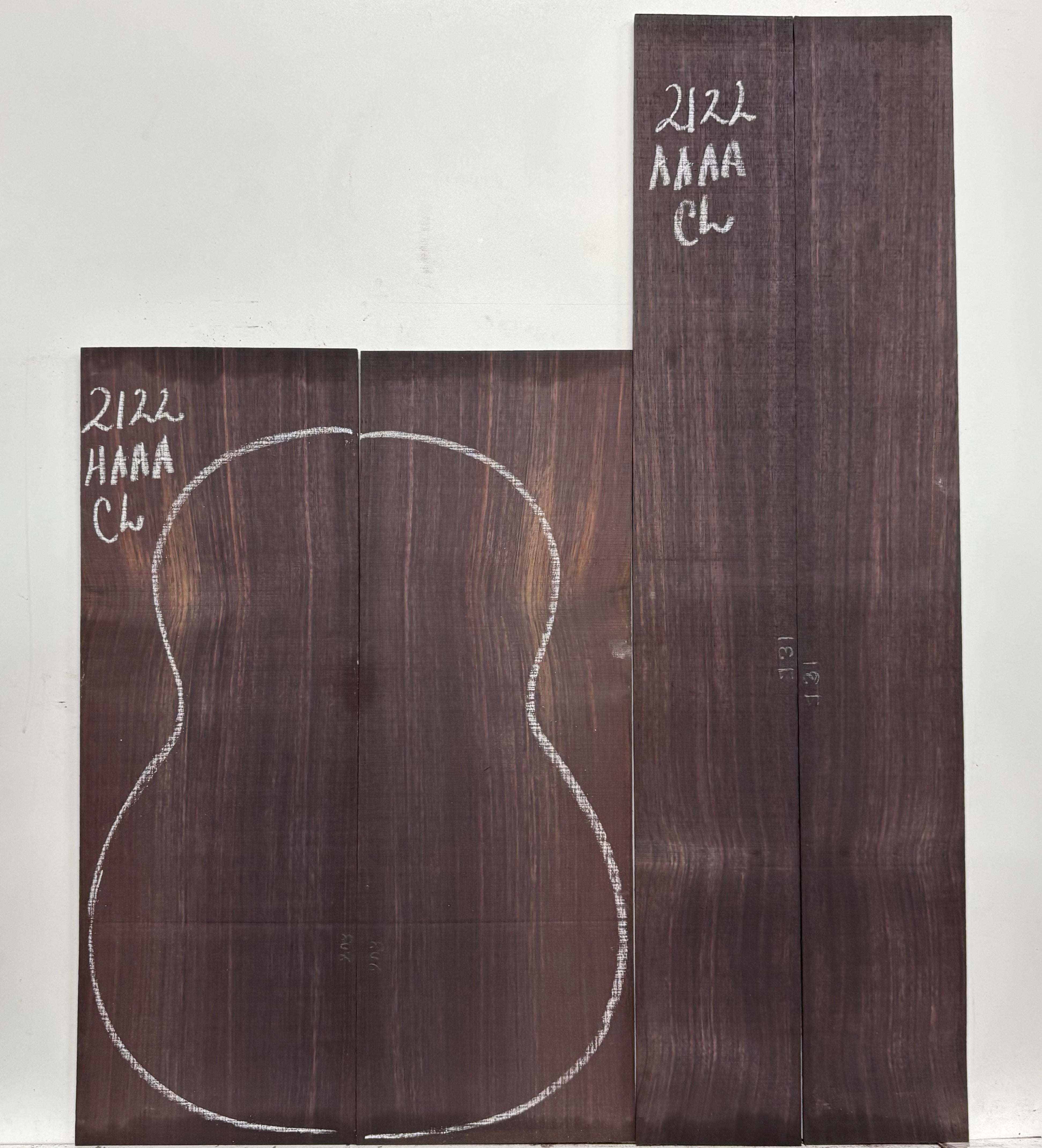 East Indian Rosewood Classical AAAA Grade Guitar Back & Side Set #2122 - Exotic Wood Zone