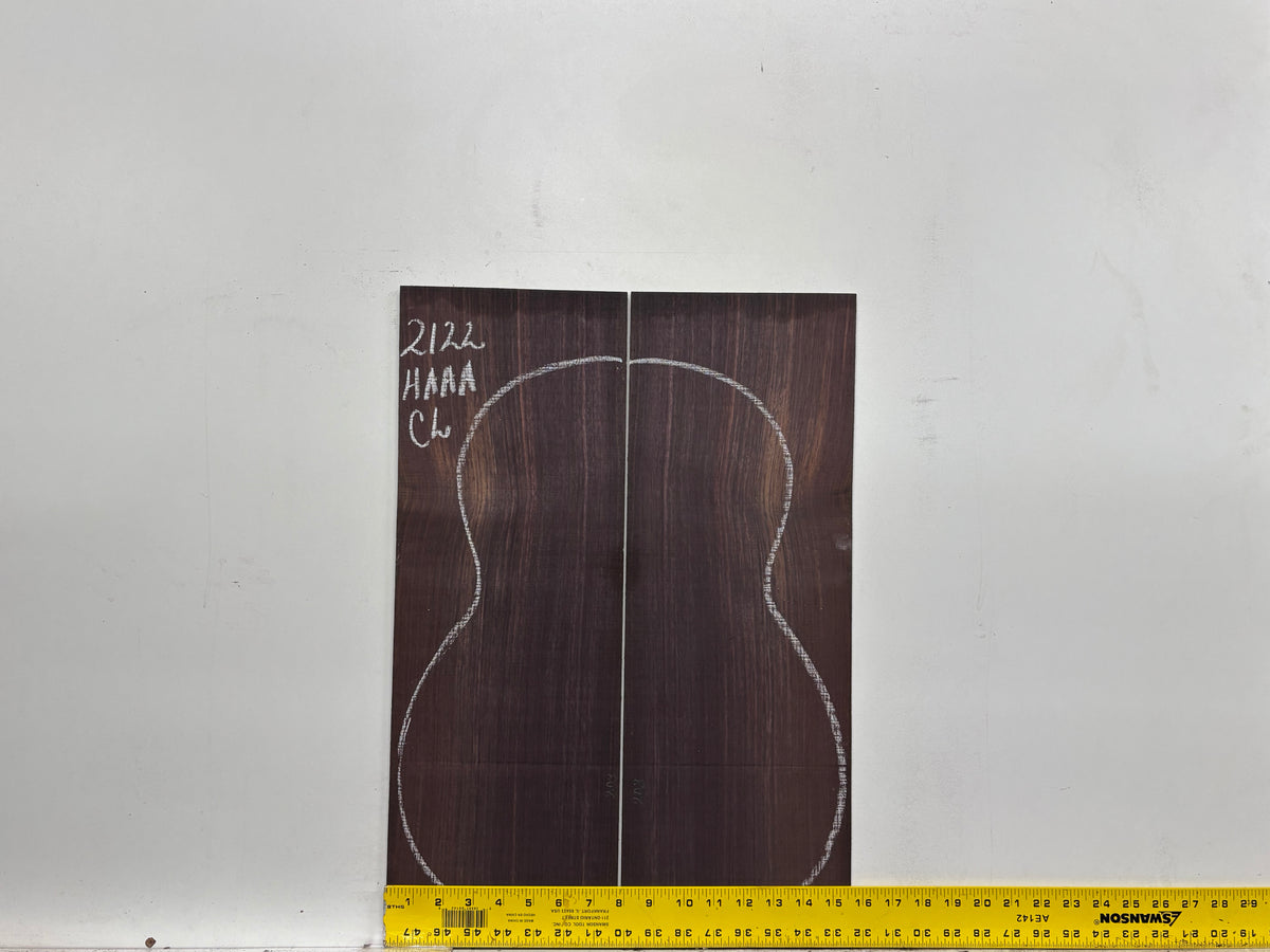 East Indian Rosewood Classical AAAA Grade Guitar Back & Side Set #2122 - Exotic Wood Zone