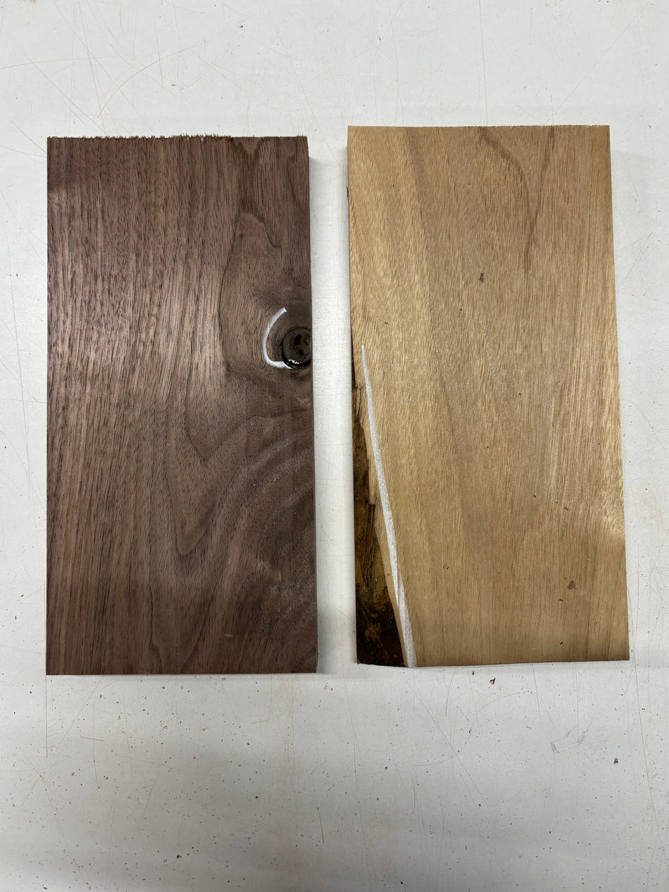 2 Pack, Walnut Thin Stock Lumber 11-7/8"x5-7/8"x7/8"#7812 - Exotic Wood Zone