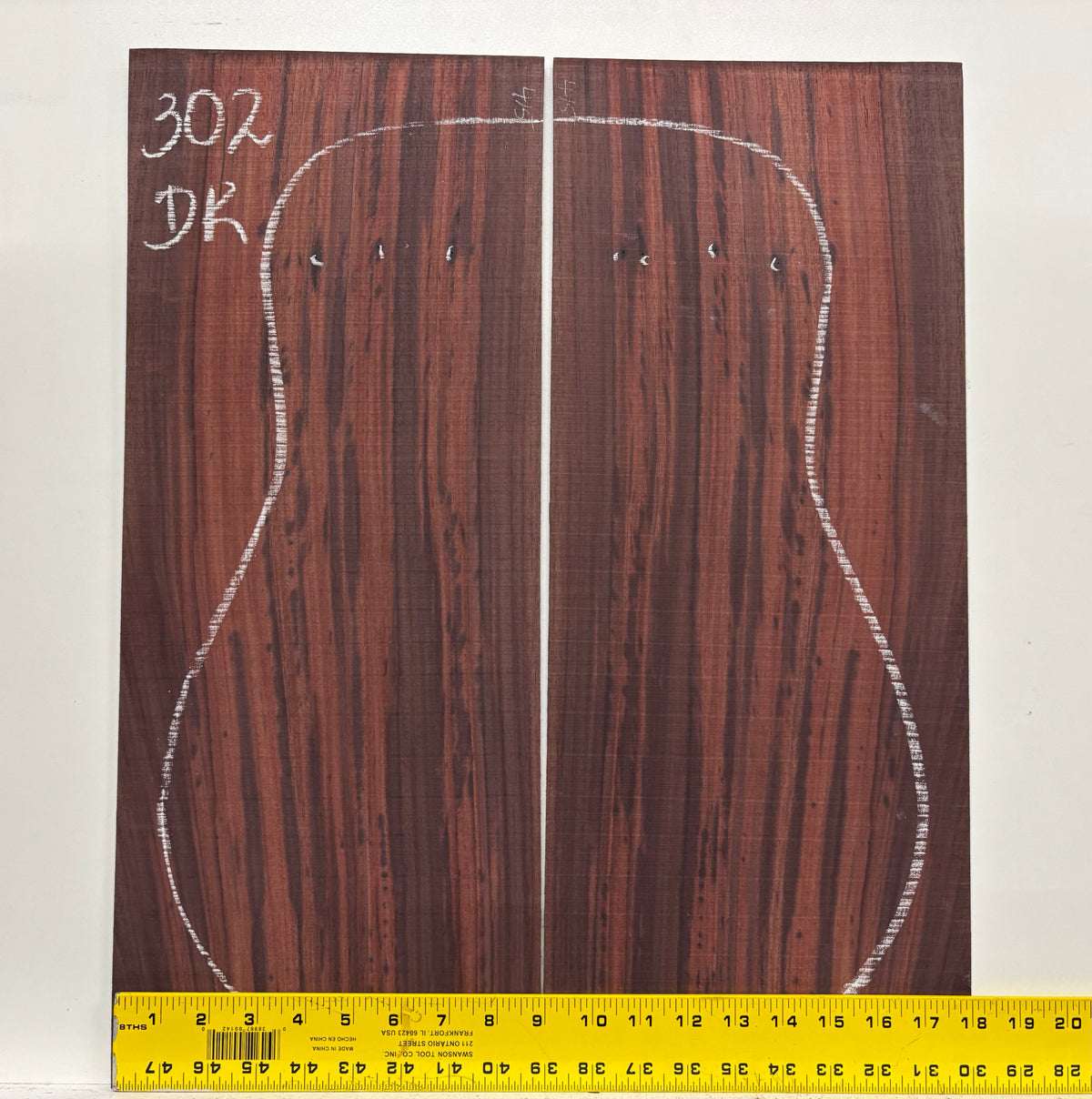 Royal Indian Rosewood Dreadnought Guitar Back Set #302 Exotic Wood Zone 