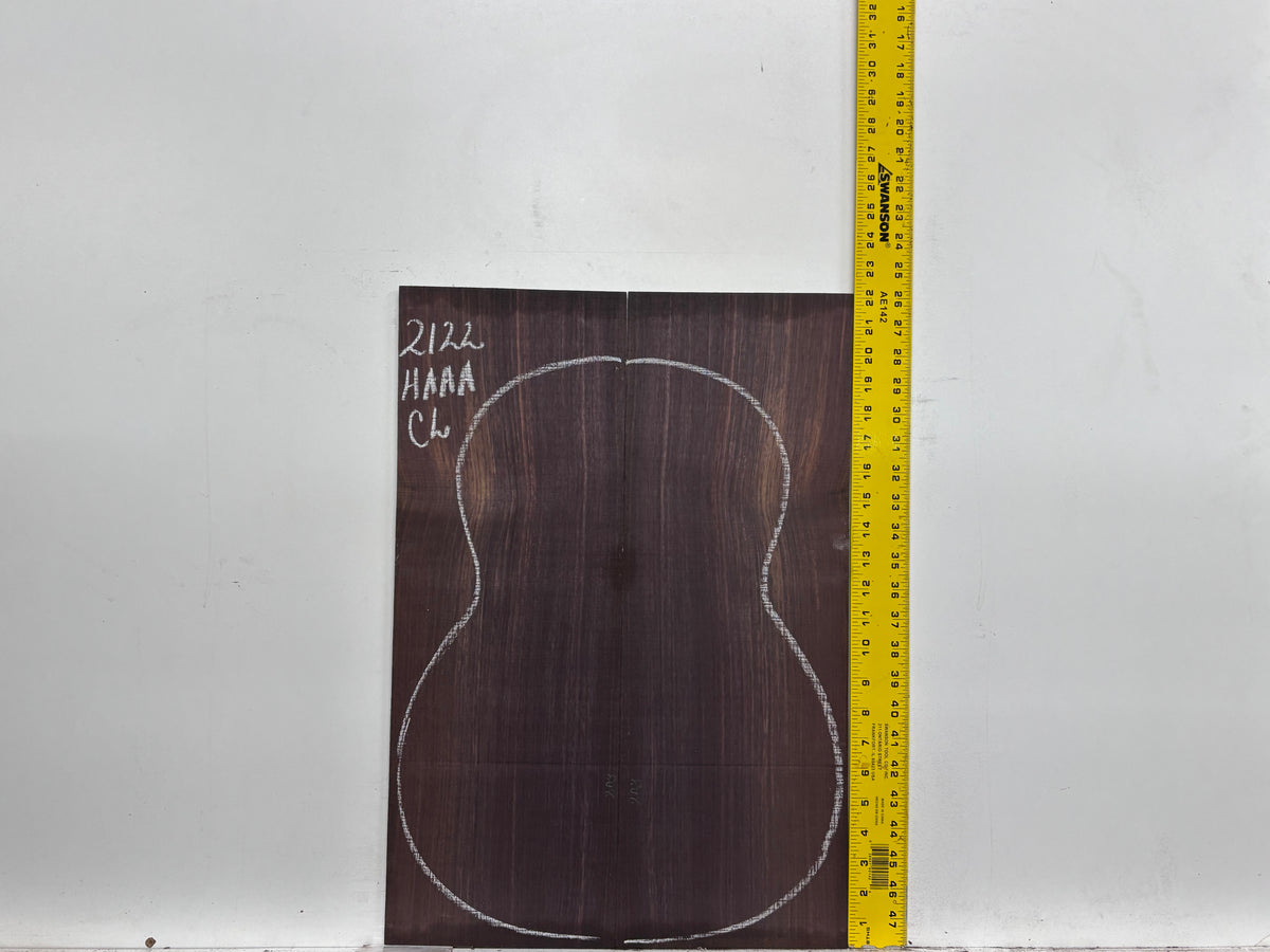 East Indian Rosewood Classical AAAA Grade Guitar Back & Side Set #2122 - Exotic Wood Zone