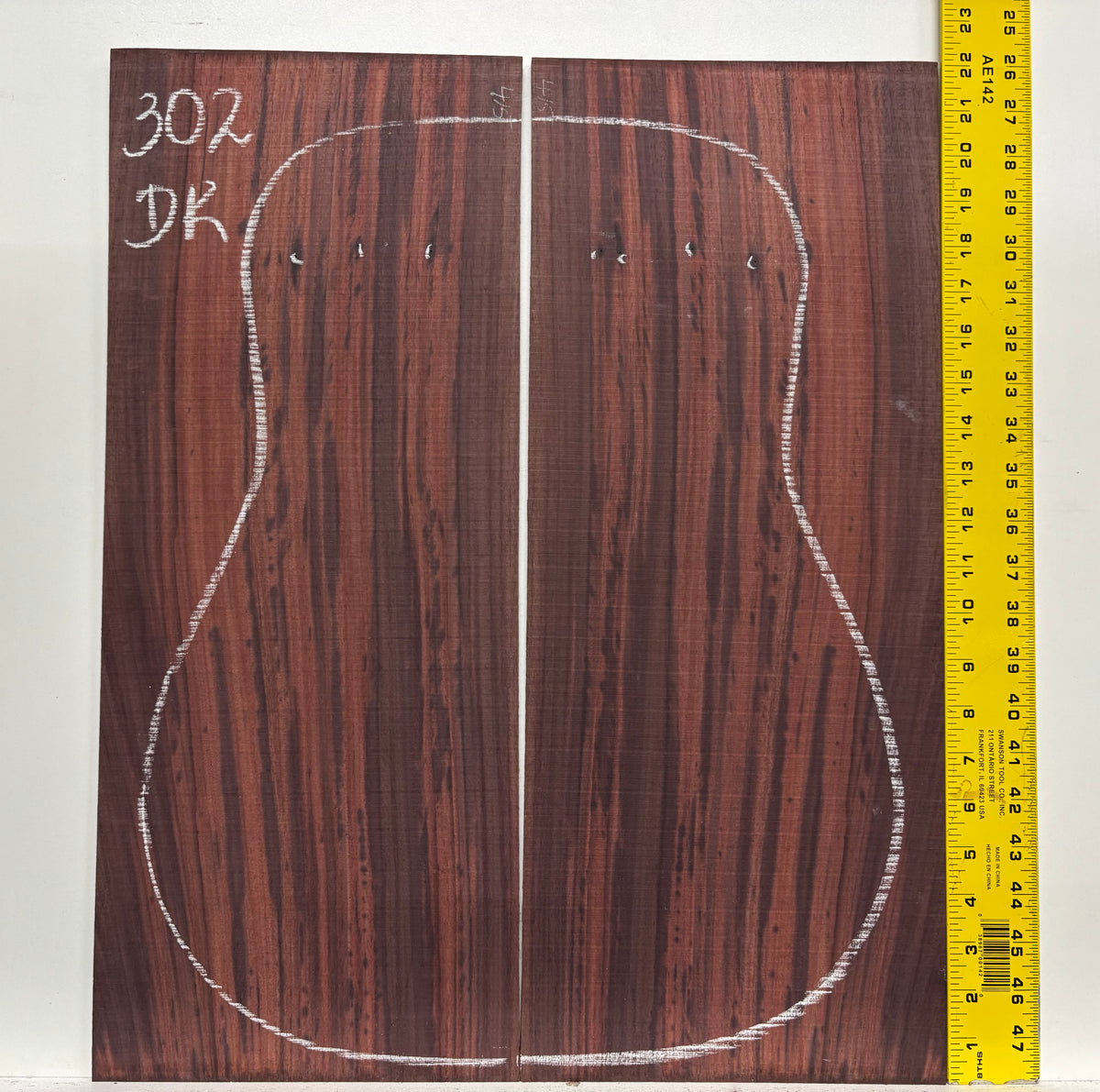 Royal Indian Rosewood Dreadnought Guitar Back Set #302 Exotic Wood Zone 