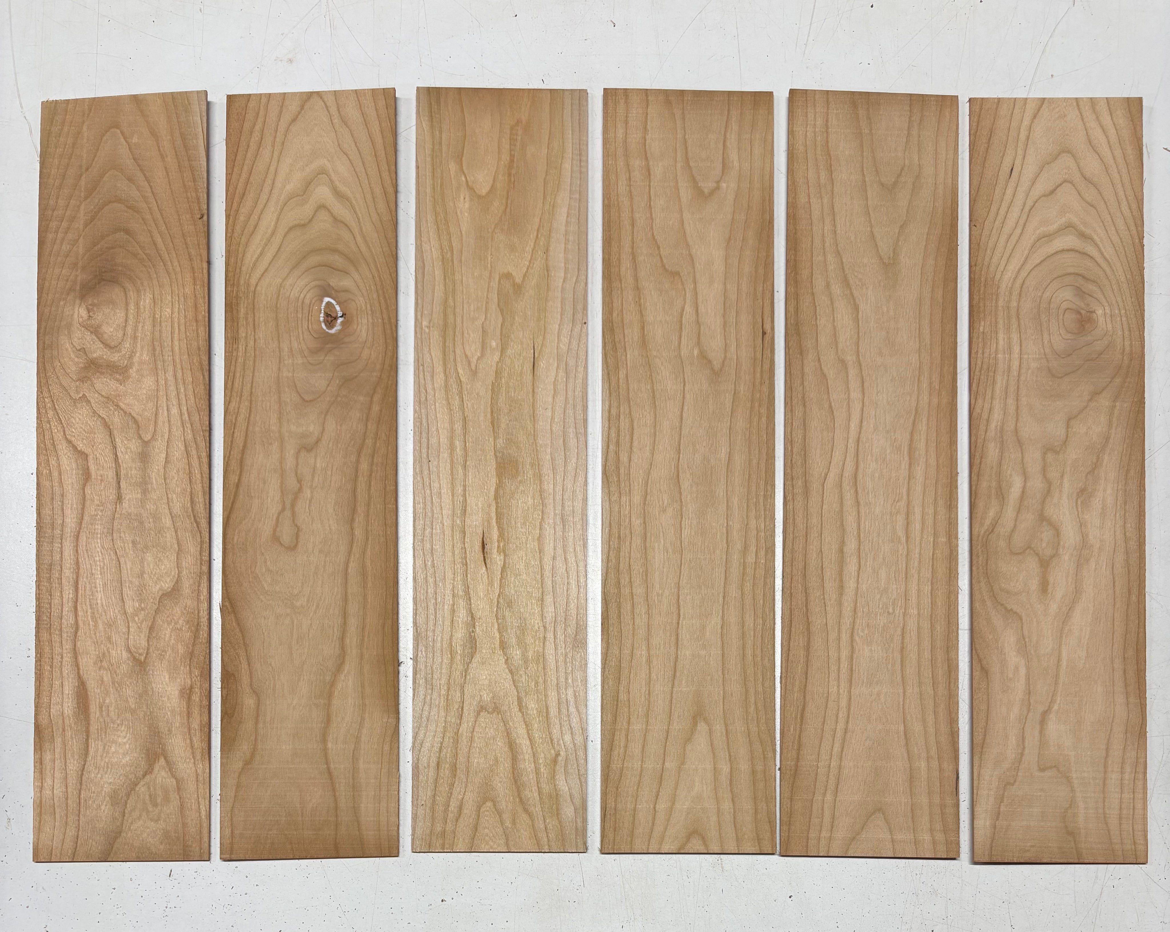 6 Pack, Cherry Thin Stock Lumber 18"x4"x1/16"#7814 - Exotic Wood Zone