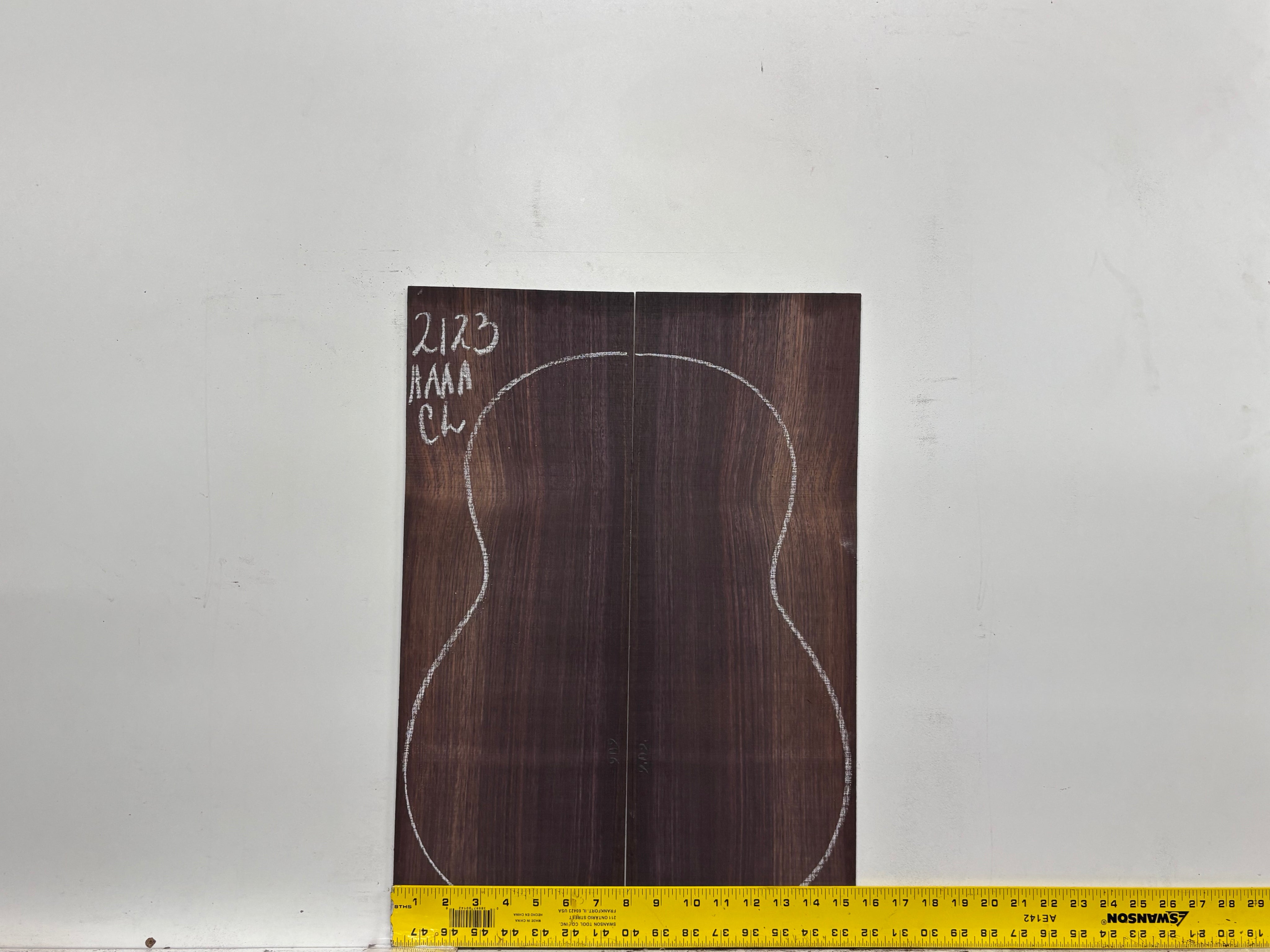 East Indian Rosewood Classical AAAA Grade Guitar Back & Side Set #2123 - Exotic Wood Zone