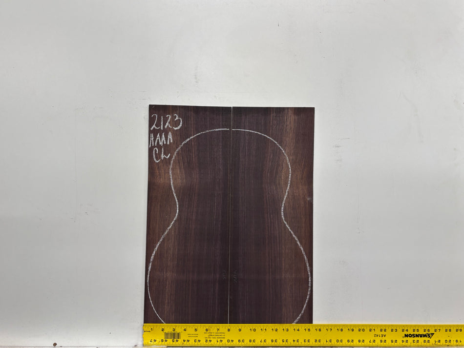 East Indian Rosewood Classical AAAA Grade Guitar Back & Side Set #2123 - Exotic Wood Zone