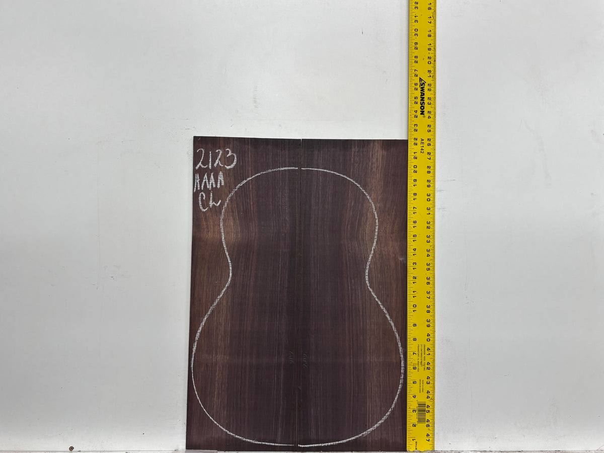 East Indian Rosewood Classical AAAA Grade Guitar Back & Side Set #2123 - Exotic Wood Zone