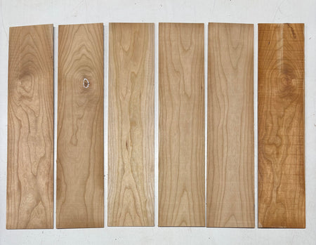 6 Pack, Cherry Thin Stock Lumber 18"x4"x1/16"#7814 - Exotic Wood Zone