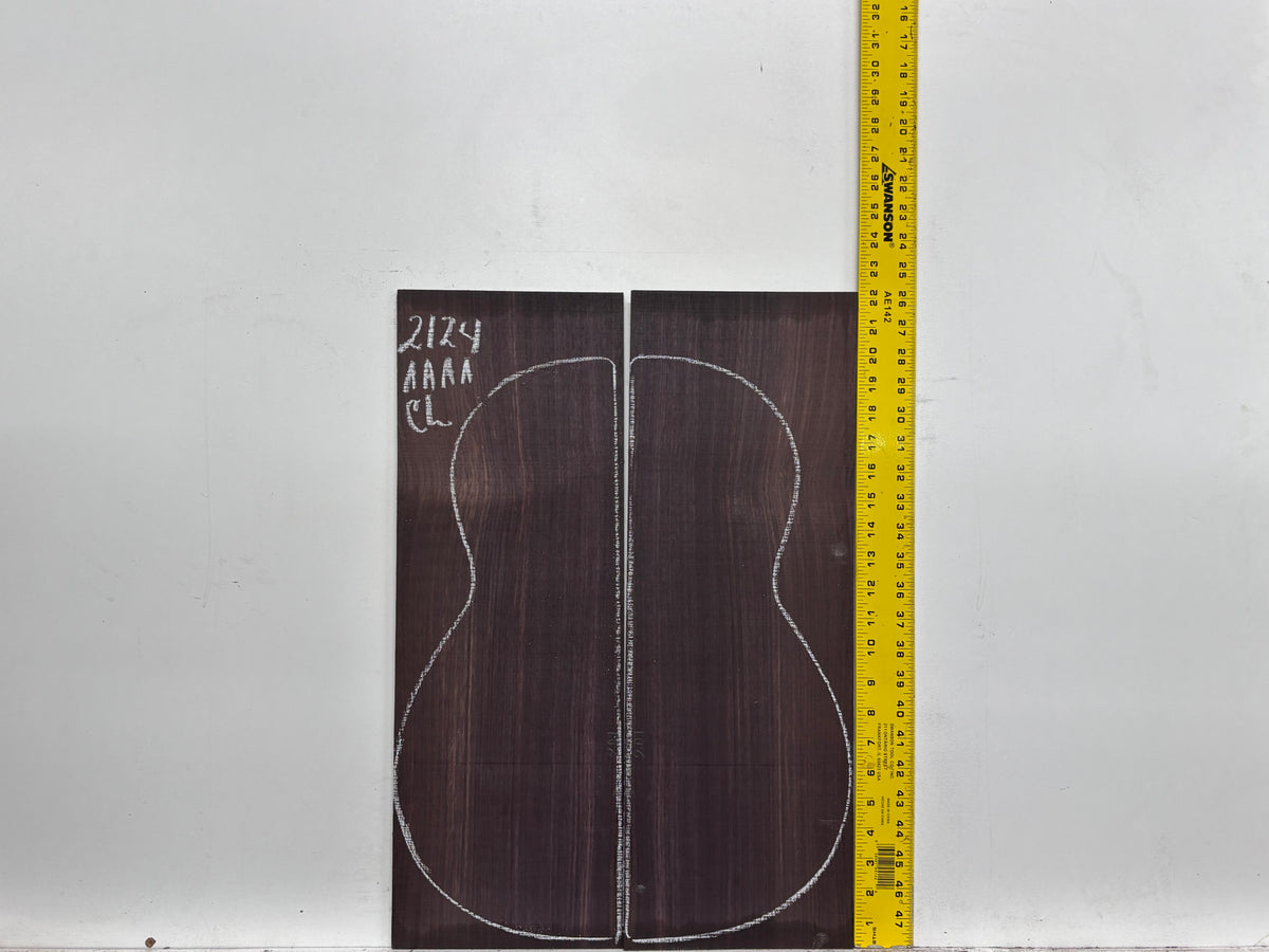 East Indian Rosewood Classical AAAA Grade Guitar Back & Side Set #2124 - Exotic Wood Zone