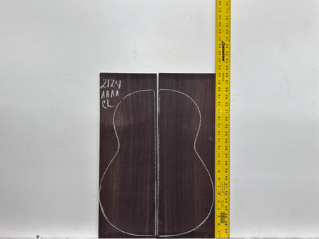 East Indian Rosewood Classical AAAA Grade Guitar Back & Side Set #2124 - Exotic Wood Zone