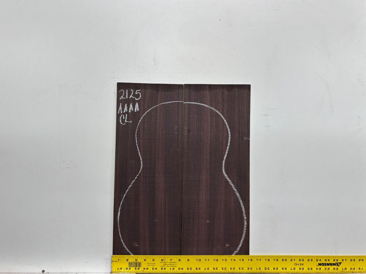 East Indian Rosewood Classical AAAA Grade Guitar Back & Side Set #2125 - Exotic Wood Zone