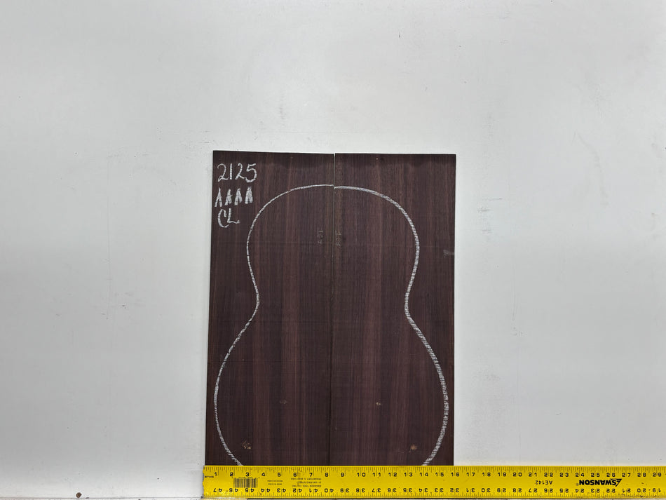 East Indian Rosewood Classical AAAA Grade Guitar Back & Side Set #2125 - Exotic Wood Zone