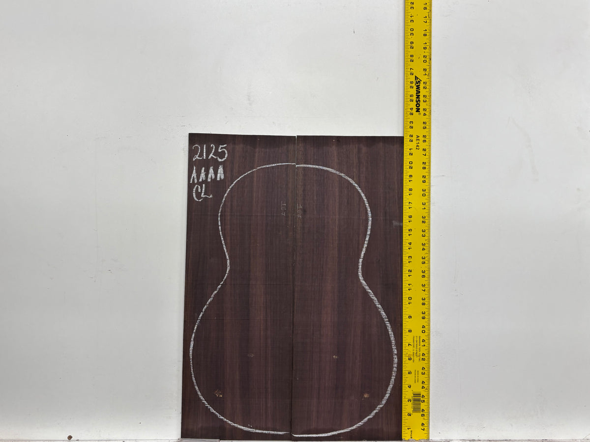 East Indian Rosewood Classical AAAA Grade Guitar Back & Side Set #2125 - Exotic Wood Zone
