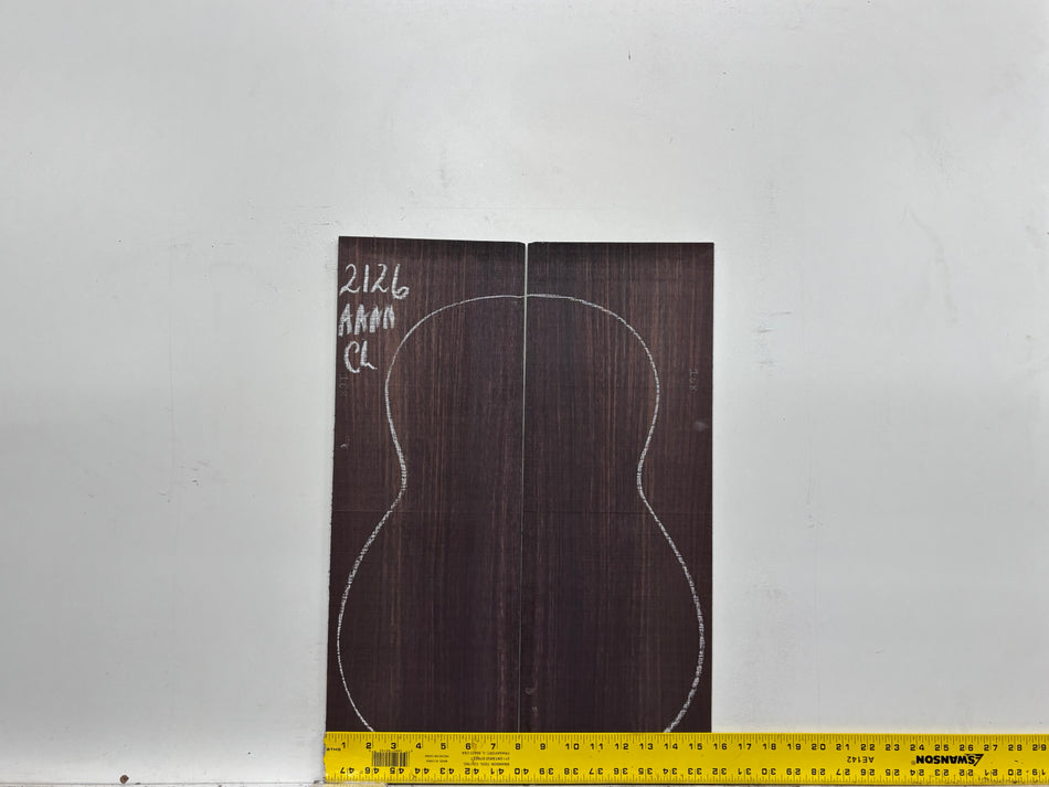 East Indian Rosewood Classical AAAA Grade Guitar Back & Side Set #2126 - Exotic Wood Zone