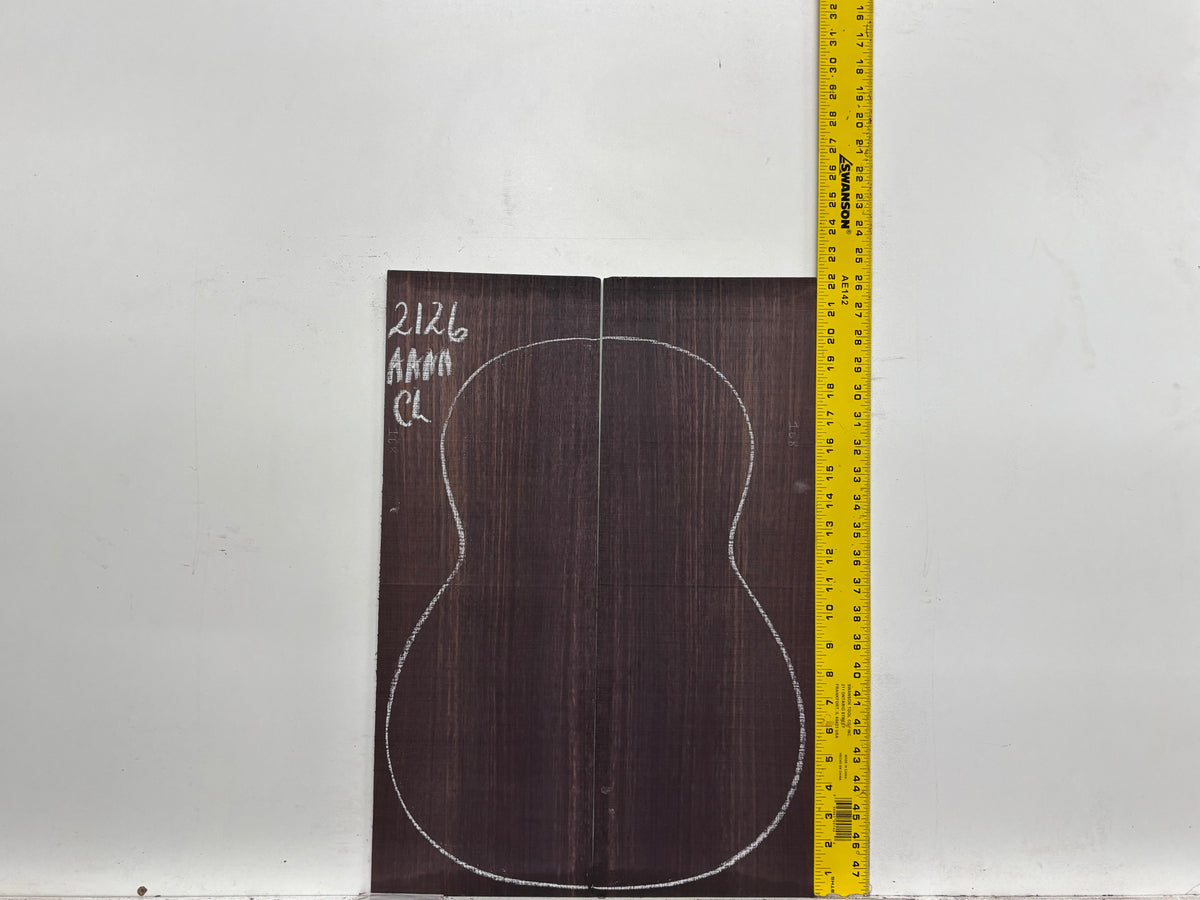 East Indian Rosewood Classical AAAA Grade Guitar Back & Side Set #2126 - Exotic Wood Zone