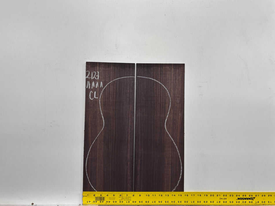 East Indian Rosewood Classical AAAA Grade Guitar Back & Side Set #2127 - Exotic Wood Zone