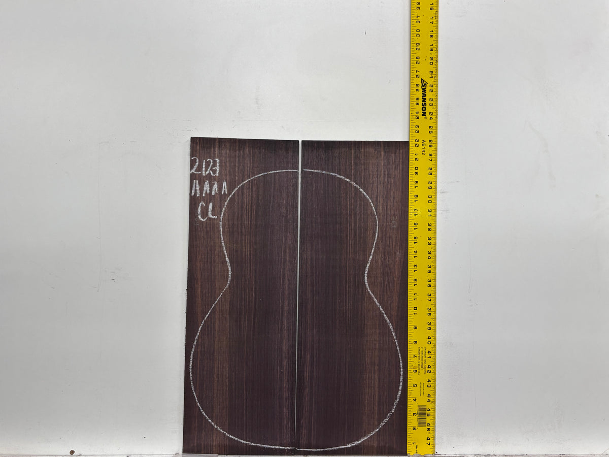 East Indian Rosewood Classical AAAA Grade Guitar Back & Side Set #2127 - Exotic Wood Zone