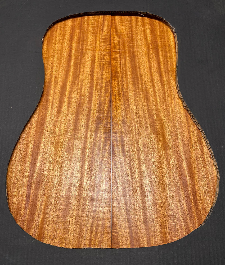 Flame Genuine Mahogany Dreadnought Guitar Back & Side Set #4001