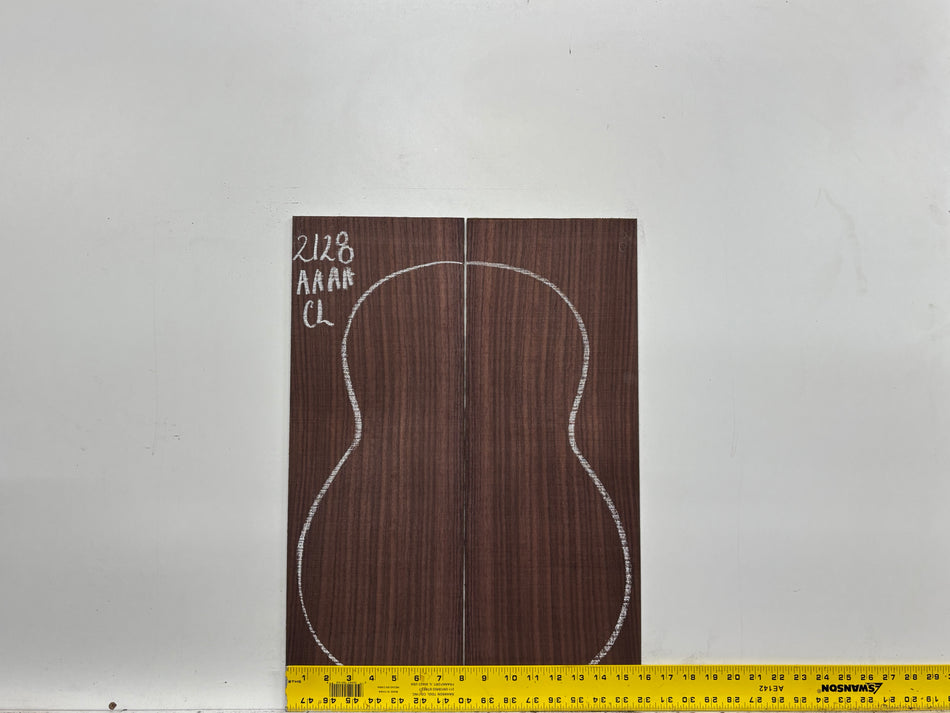 East Indian Rosewood Classical AAAA Grade Guitar Back & Side Set #2128 - Exotic Wood Zone