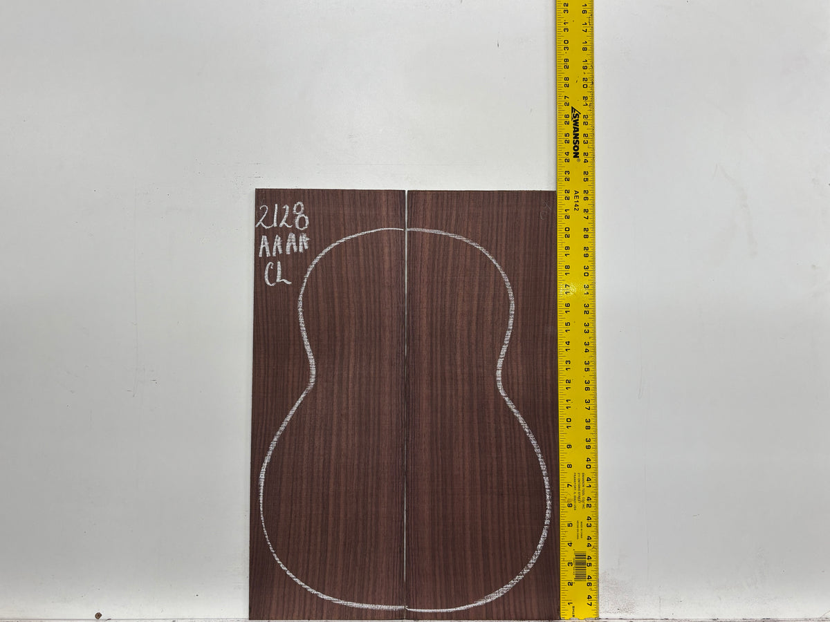East Indian Rosewood Classical AAAA Grade Guitar Back & Side Set #2128 - Exotic Wood Zone
