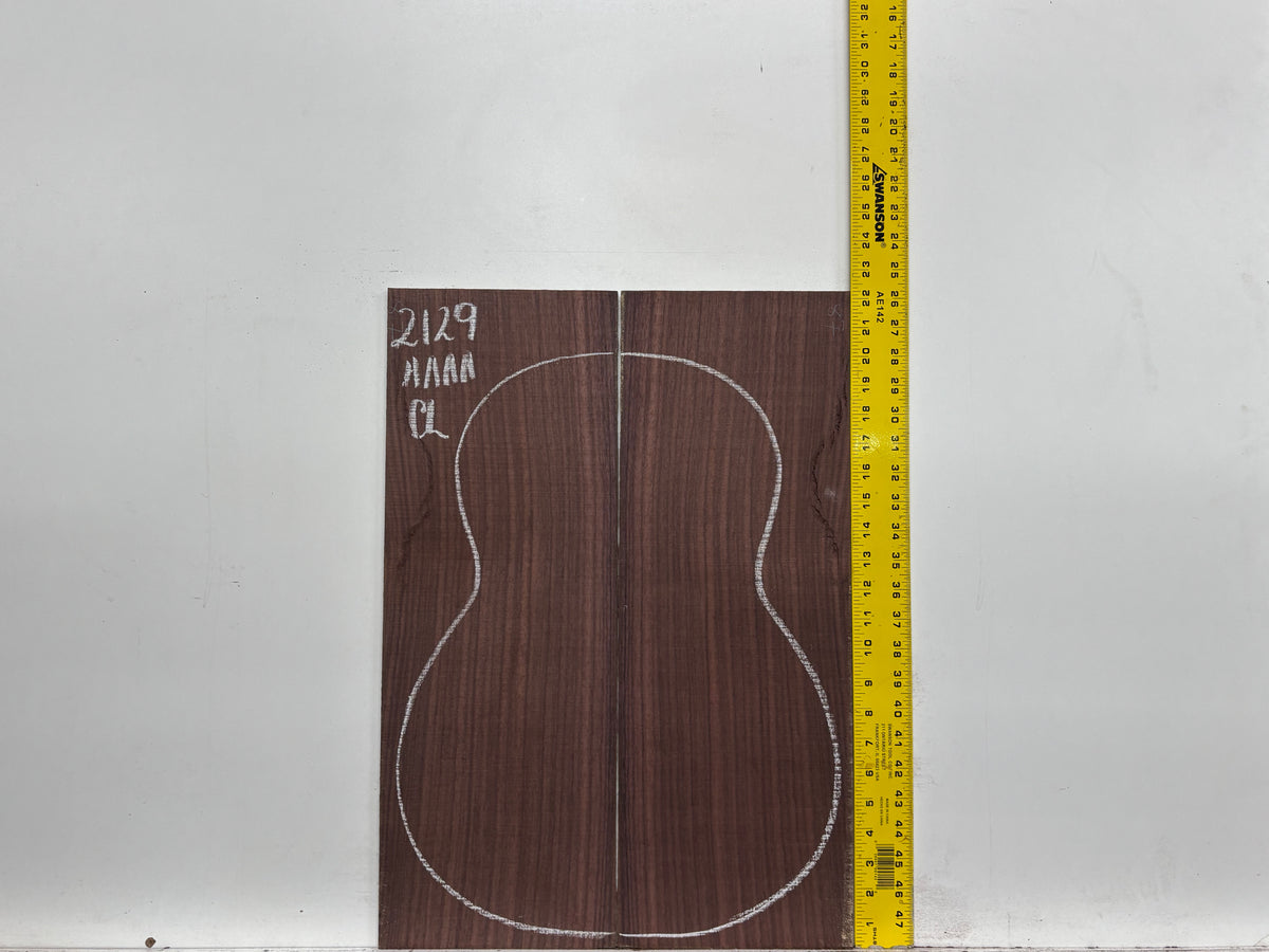 East Indian Rosewood Classical AAAA Grade Guitar Back & Side Set #2129 - Exotic Wood Zone