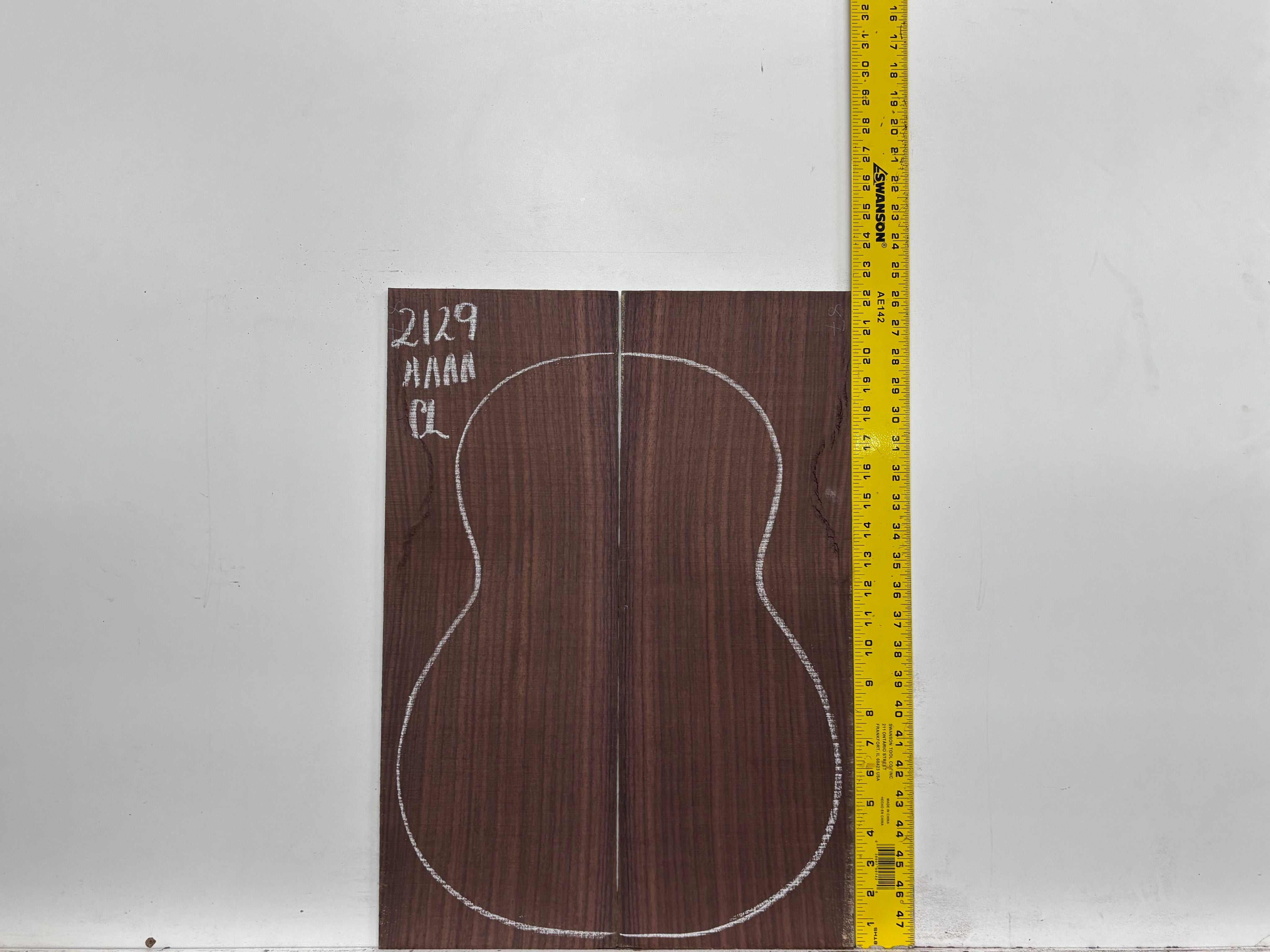 East Indian Rosewood Classical AAAA Grade Guitar Back & Side Set #2129 - Exotic Wood Zone